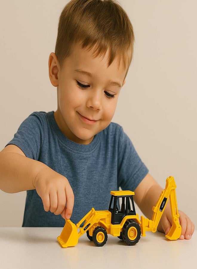YUIOP - Friction JCB Truck for Kids - Simulation Model - Movable, Adjustable Parts (Yellow) (Pack of 1) - Image 2